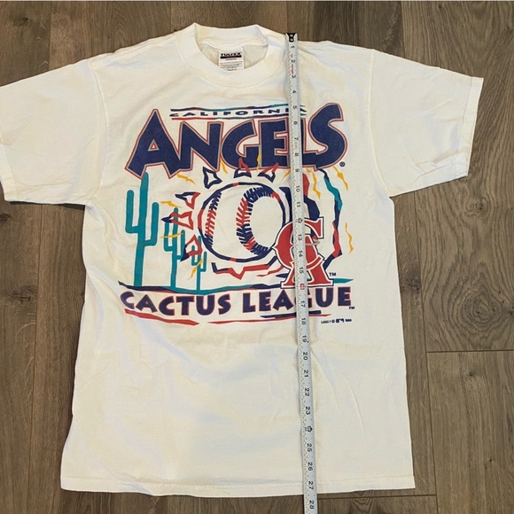 Vintage 1996 Los Angeles Angels Baseball Cactus Spring Training Graphic Shirt M - Picture 6 of 7